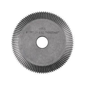 高速钢双面角度刀（0011#） φ70x7.3xφ12.7x100Tx40°卧式配钥匙机器面铣刀适用于201 100 101 219 Q27 301等